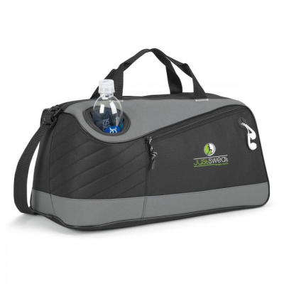 Durable Polyester Travel Duffel Bag Outdoor Waterproof Gym Bag with Insulated Water Bottle